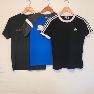 Lot of 3 T-shirts - Hurley, Puma, Adidas - Size Youth L
